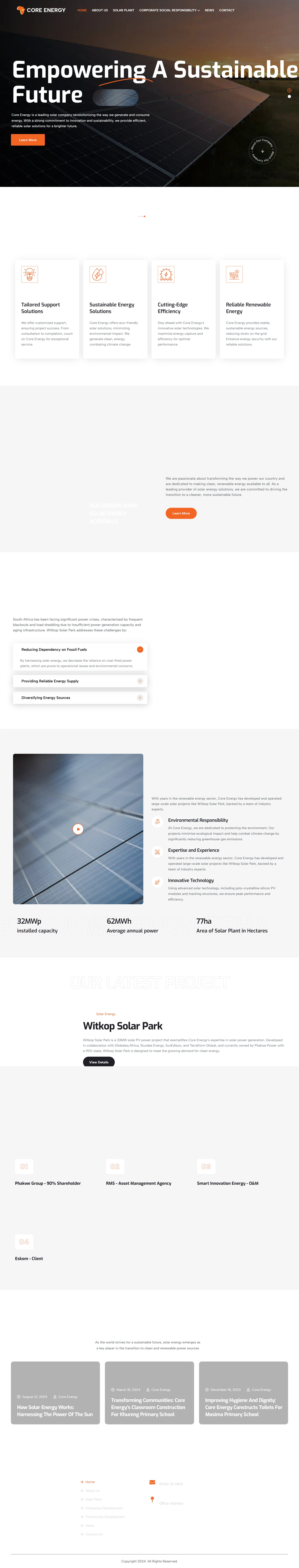 Core Energy website